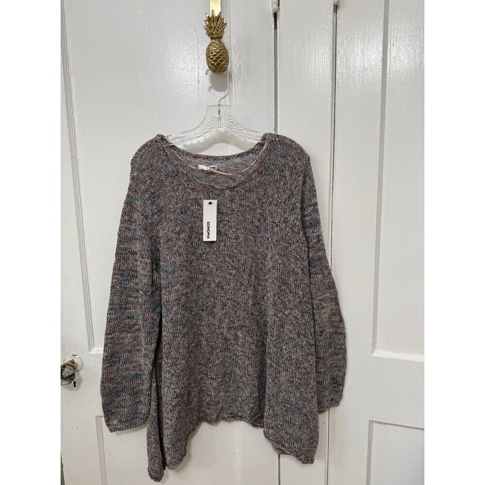 Sonoma women’s size 2x-large multi colored sweater NEW